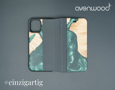 iPhone 12 Mini PORTO COLLECTION FLIPCASE 6544 Grün
